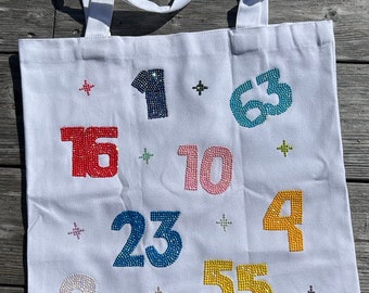 Personalized Bedazzled F1/Indycar Tote Bag