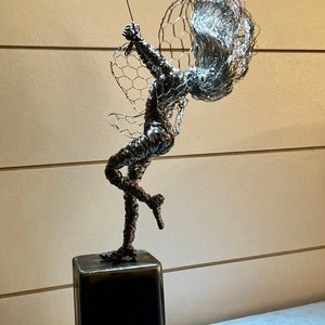 Wire Fairy Sculpture Dancing with a Dream Fantasywire Inspired image 2