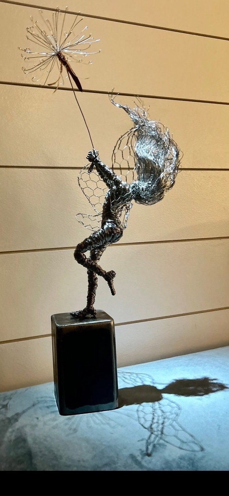 Wire Fairy Sculpture Dancing with a Dream Fantasywire Inspired image 2