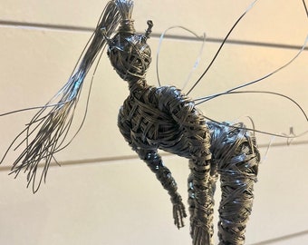 Lil’ Devil Wire Fairy Sculpture