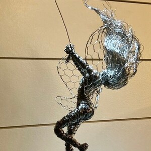 Wire Fairy Sculpture Dancing with a Dream Fantasywire Inspired image 6