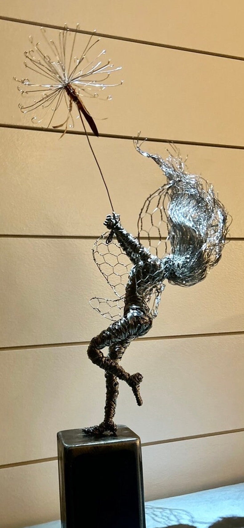 Wire Fairy Sculpture Dancing with a Dream Fantasywire Inspired image 6