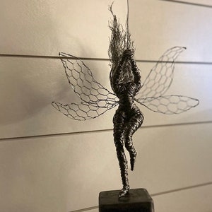 Wire Fairy Sculpture Dancing with a Dream Fantasywire Inspired image 4