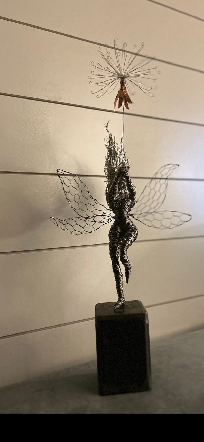 Wire Fairy Sculpture Dancing with a Dream Fantasywire Inspired image 4