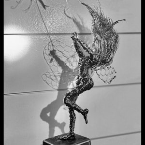 Wire Fairy Sculpture Dancing with a Dream Fantasywire Inspired image 3