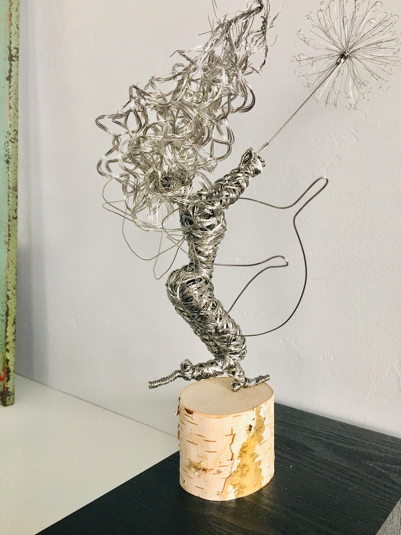 Dancing with A Dream Wire Fairy Sculpture Fantasywire Inspired Etsy