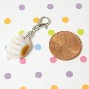 Dumpling Charm, Food Jewelry, Polymer Clay Charm, Miniature Food, 1 pc Dim sum charm,  Chinese Food Charm,