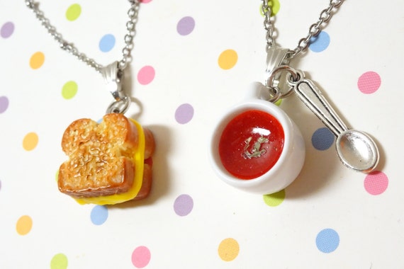 Buy Best Friend Peanut Butter and Jelly Bread Toast 3 Way Trio Super Happy  Friendship Necklaces Miniature Food Jewelry Online at desertcartSuriname