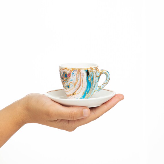 Expresso 3325 Taza De Te De Cafe Taza De Sopa Bebe Azul Y Rosa Etsy