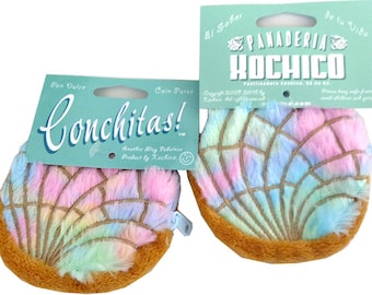 Cute "Unicorn" Concha coin purse! (Rainbow)