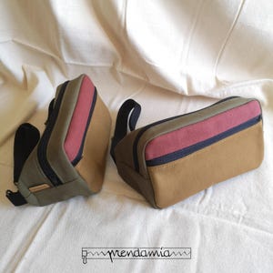 Jednokolorowa torba na pas z tkaniny, duża torba na pas z dwiema kieszeniami, torba na klatkę piersiową w jesiennych kolorach, torba na pas do podarowania swojemu chłopakowi