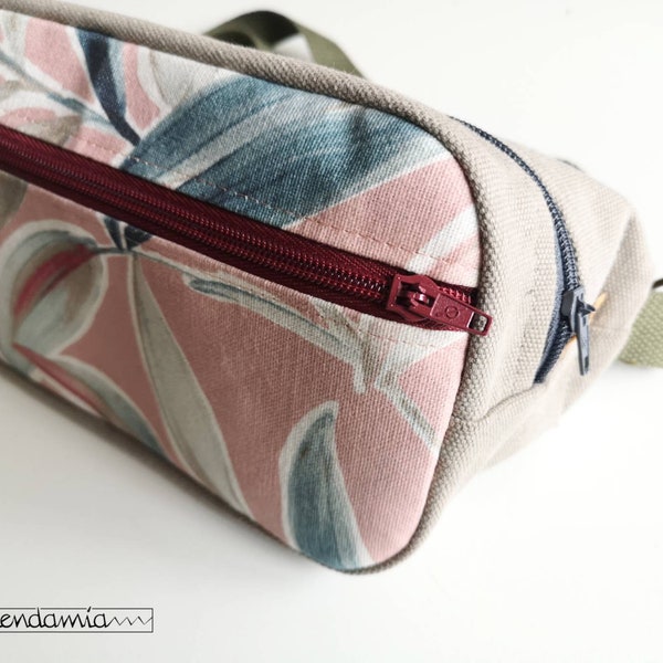 Fabric fanny pack, canvas fanny pack, bosom bag, big fanny pack, different fanny pack, handmade fanny pack