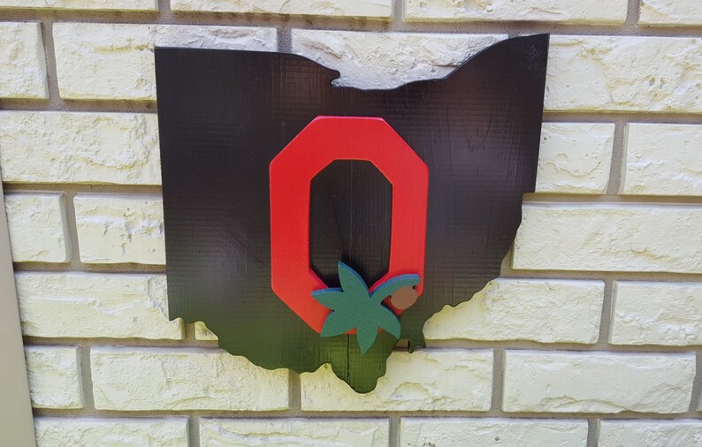 Ohio State Buckeyes Wall Sign Ohio State Buckeyes wall decor Etsy