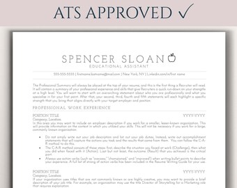 ATS Lebenslaufvorlage: Professionelles Lebenslaufdesign (Sofortdownload)