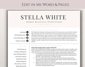 Modern CV-mall: Kreativ CV-design för Word och Pages