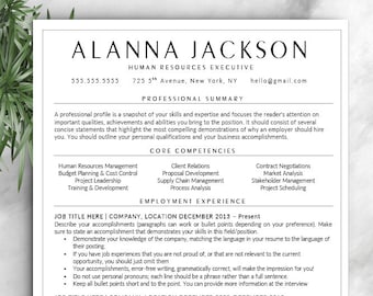 free resume template etsy