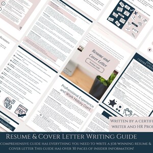 May include: A guide to writing a winning resume and cover letter. The guide includes tips on common mistakes, alternative section headings, professional experience, education and certifications, and more. Written by a certified resume writer and HR professional.