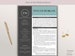 Creative Resume Template for Word + Free Cover Letter + Social Icons | Modern CV Template | Professional Resume Template | Instant Download 