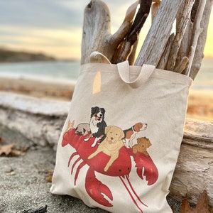 Maine Lobster Dogs Tote Bag image 8