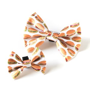 Hamburgers Pet Bow
