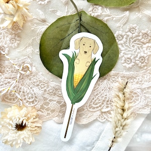 Corn Dog Vinyl Sticker