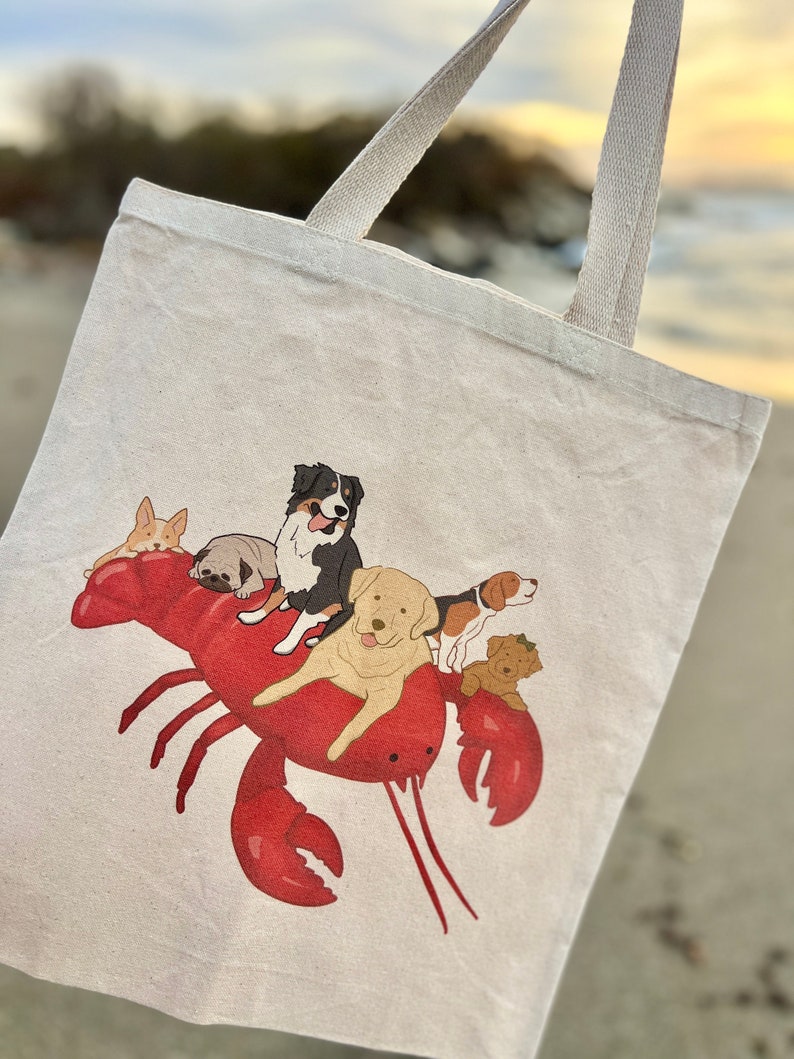 Maine Lobster Dogs Tote Bag image 9