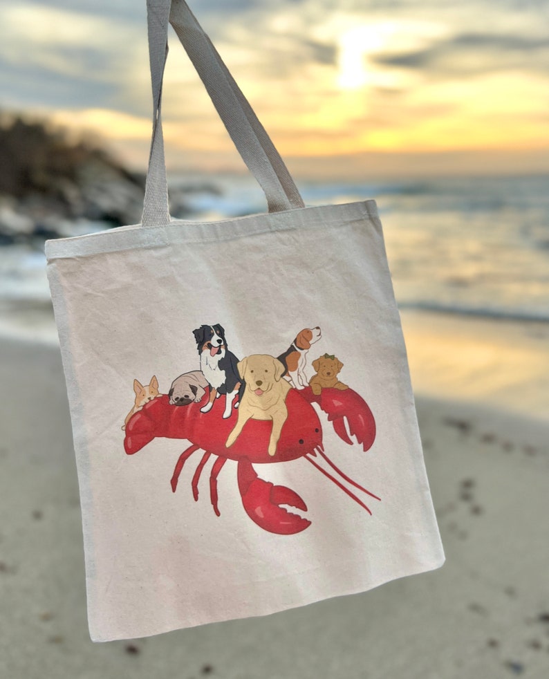 Maine Lobster Dogs Tote Bag image 1