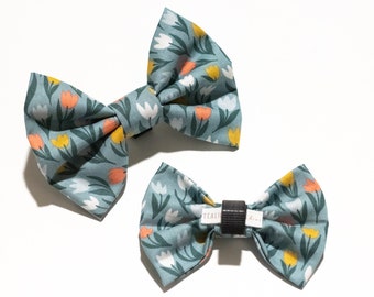 Spring Tulips Pet Bow