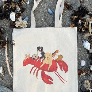 Maine Lobster Dogs Tote Bag image 7