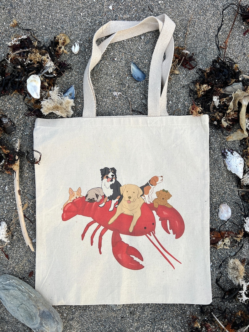 Maine Lobster Dogs Tote Bag image 7