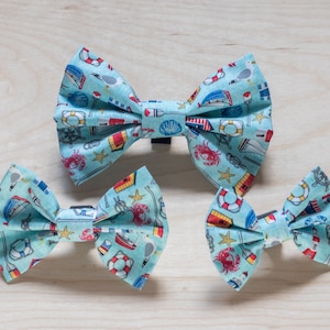 Nautical Motifs Pet Bow