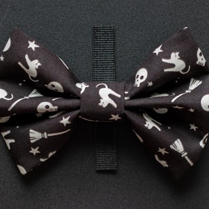Spooky Motifs Pet Bow - GLOWS-in-the-dark!