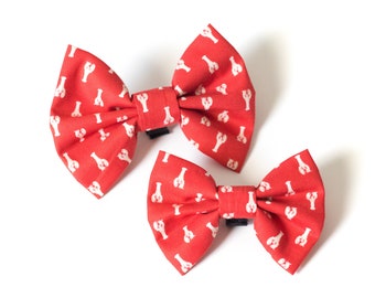 Red Lobster Pet Bow