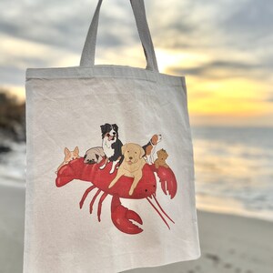 Maine Lobster Dogs Tote Bag image 5