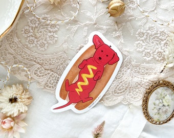 Vinylsticker hotdog