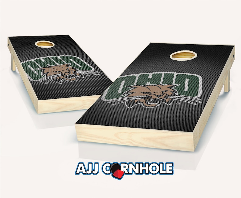 Officially Licensed Ohio Bobcats Slanted Cornhole Set With Bags - Bean ...