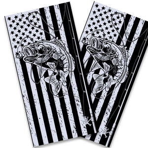 American Fisherman Flag Cornhole Wraps - Cornhole Wraps - Cornhole Skins - Vinyl Wrap