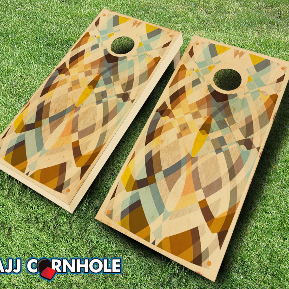 Retro Stained Color Me Cornhole Set With Bags - Cornhole Set - Quality Cornhole Set - Stained Cornhole Set - Retro Cornhole Set - Etsy