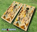 Retro Stained Color Me Cornhole Set with Bags - Cornhole Set - Quality Cornhole Set - Stained Cornhole Set - Retro Cornhole Set
