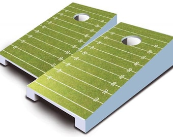 Football Field Tabletop Cornhole Set with Bags - Desktop Cornhole - Mini Toss - Corn Toss - Mini Cornhole