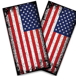Grunge American Flag Cornhole Wraps - Cornhole Wraps - Cornhole Skins - Vinyl Wrap