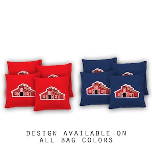 Red Barn Cornhole Bags Set of 8 - 17 Colors To Choose From -Homemade Quality Regulation Cornhole Bags - Bean Bag Toss - Red Barn Bags