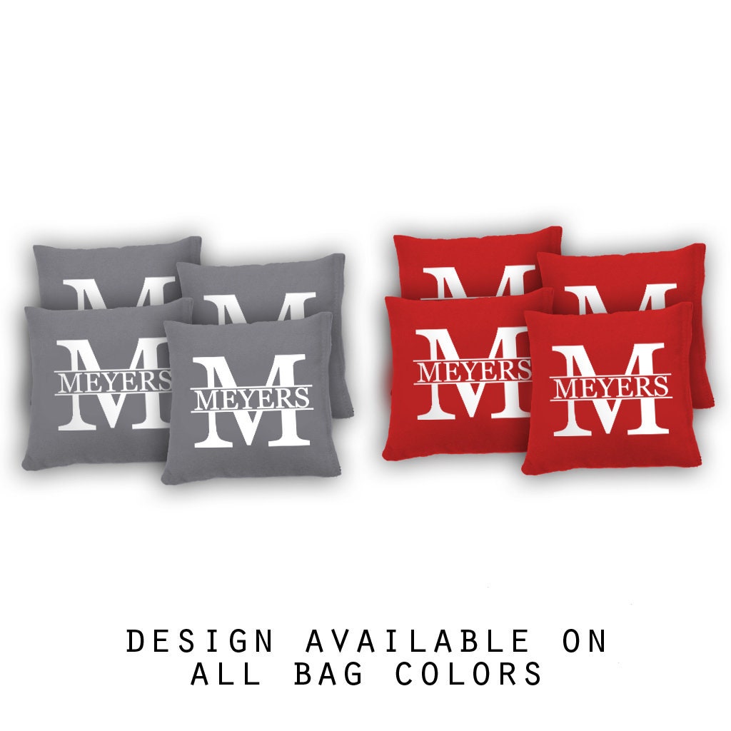Monogram Bean Bag Etsy