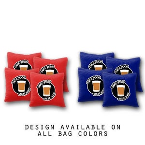 Take Your Best Shot Cornhole Bags Set of 8 - Homemade Quality Regulation Cornhole Bags - 17 Colors To Choose From - Bean Bag - Cornhole Bags