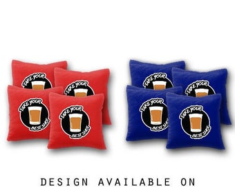 Take Your Best Shot Cornhole Bags Set of 8 - Homemade Quality Regulation Cornhole Bags - 17 Colors To Choose From - Bean Bag - Cornhole Bags