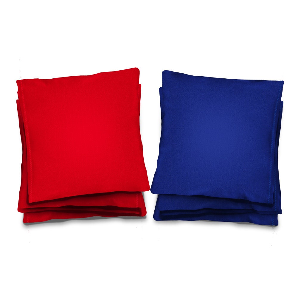 All Weather Cornhole Bags Set of 8 - 4 Red and 4 Royal Blue