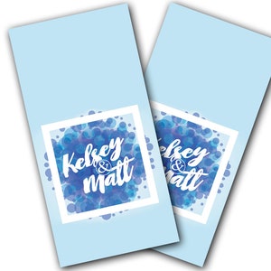 Blue Vogue Cornhole Wraps - Cornhole Wraps - Cornhole Skins - Vinyl Wrap