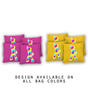 Dance Cornhole Bags Set of 8 - 17 Colors To Choose From -Homemade Quality Regulation Cornhole Bags - Bean Bag Toss - Dance-themed bags