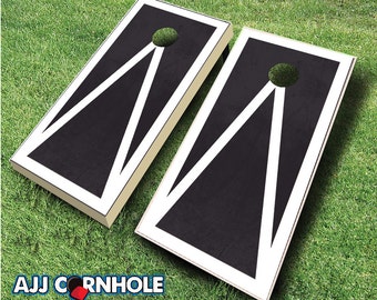 Ebony Stained Pyramid Cornhole Set with Bags - Cornhole Set - Cornhole - Quality Cornhole Set - Stained Triangle Set - Stained Cornhole