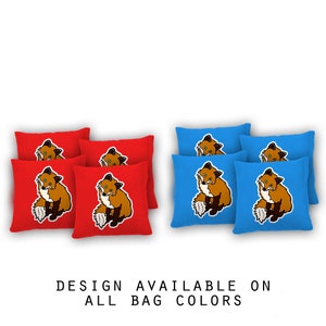 Cute Fox Cornhole Bags Set of 8 - 17 Colors To Choose From -Homemade Quality Regulation Cornhole Bags - Bean Bag Toss - Cute Fox Bean Bags
